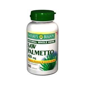  NATURES BOUNTY SAW PALMETTO 450MG 4191 100 CAPSULES 