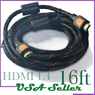   6ft HDMI Cable Premium 1.4a Gold 1080P For PS3 HDTV High Speed  
