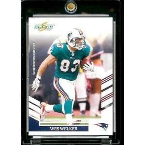com 2007 Score # 158 Wes Welker   New England Patriots   NFL Football 