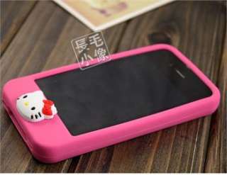 4in1 Cute Pink Hello kitty Bear Rabbit Soft Case For iPhone 4 4G 4s 