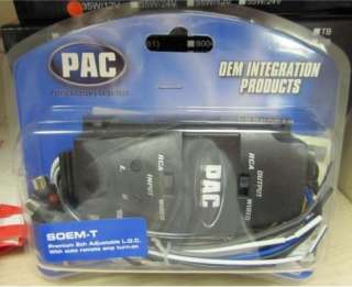 PAC SOEM T 2 CH ADJUSTABLE LINE OUT CONVERTER NEW 2011  