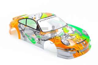 Radio Control RC Car 1/10 Porsche 911 Turbo Body Shell Green 190mm 