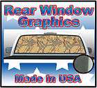   See Thru Rear Window Graphic Truck Pick up SUV 22 x 65 Decal Sticker