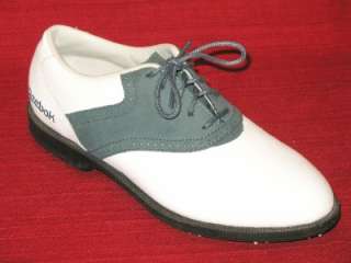 REEBOK Softspikes Green & White Golf Shoes womans sz 6  