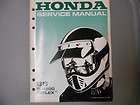 Honda Factory Service Repair Shop Manual 1986 TLR200 Reflex