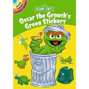  Sesame Street Oscar the Grouchs Green Stickers [With 