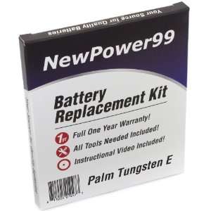  Palm Tungsten E Battery Replacement Kit with Installation 