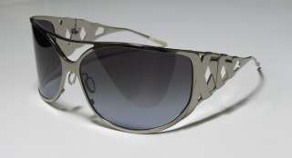 NEW CHRISTIAN ROTH 14270 TITANIUM SILVER FRAME WOVEN ARMS SUNGLASSES 