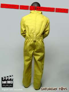 Scale SATURDAY TOYS WARDROBE PRISON COVERALLS Suit Set (YELLOW 
