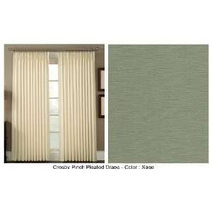 Ellis Curtain Crosby Thermal Insulated 96 by 84 Inch Pinch Pleated 