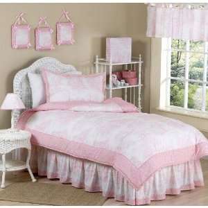  Pink French Toile Bedding Set by JoJo Designs White