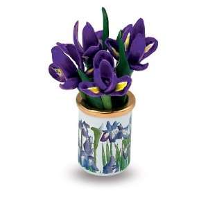   Days Enamels Bright Purple Iris Flowers Floral 