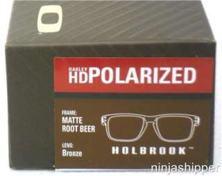 Oakley Holbrook Frame Matte Rootbeer Lens Bronze HD Polarized OO9102 