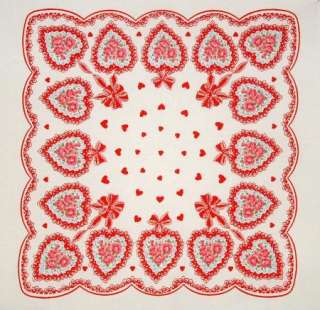  heart rose pillow 9.75 x 10.25 quilt block square 8  B  