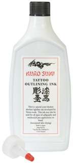 12oz Kuro Sumi Black Tattoo Outlining Liner Lining Ink  USA Seller 