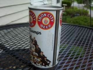 1975 IRON CITY BEER CAN PITT STEELERS SUPER BOWL CHAMPS  