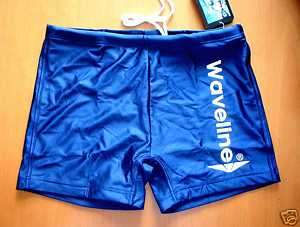 Waveline Mens Navy Squarecut Swim Shorts XL  