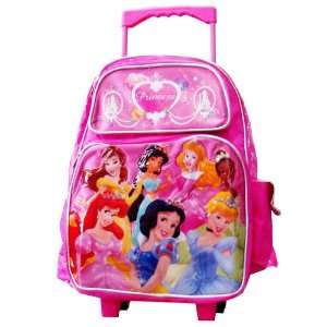  Princess Rolling Backpack   Full Size All Princess Wheeled 