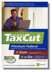 2006 TaxCut PREMIUM+Tax Cut STATE+e file Schedule C BOX  