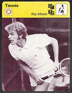 RAY MOORE Tennis 1978 SPORTSCASTER CARD 51 12  