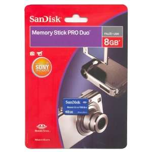  SanDisk Flash 8GB Memory Stick PRO Duo Flash Memory Card 