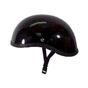  Eagle Gloss Black Motorcycle Bike Scooter Helmet Size 
