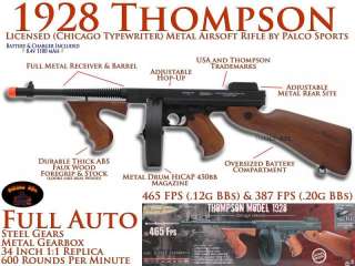   Thompson 1928 DRUM M1A1 465fps Tommy Gun Chicago Typewriter  