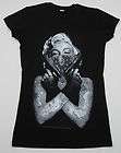 MARILYN MONROE T shirt Tattoo Skull Grafitti Art Tee Adult S,M,L,XL 