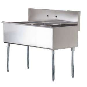  16 Gauge Regency Three Compartment Stainless Steel Commercial Sink 