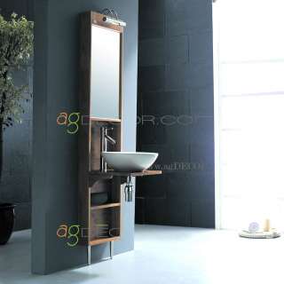 Modern Single Narrow Bathroom Mirror Cabinet Vanity 18  