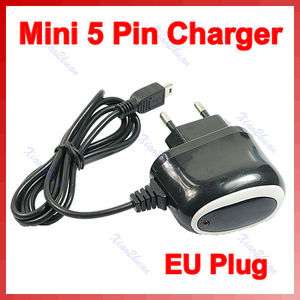 Universal Mini USB 5 Pin AC Travel Charger Adapter For Cell Phones 100 