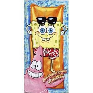  Spongebob Squarepants Summertime Chillin Beach Towel: Home 