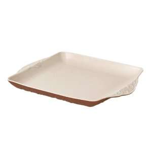   Kitchen 13 by 13 Inch Square Baking Platter, Ginger
