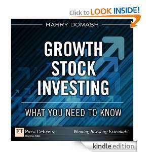 Growth Stock Investing What You Need to Know Harry Domash  