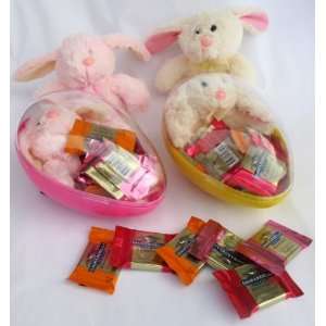  Gift Pack Of Easter Eggs With Plush Bunny Rabbits Stuffed Animals 