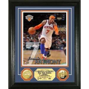  Carmelo Anthony Framed New York Knicks Gold Coin Photomint 