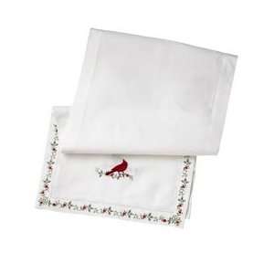   Winterberry Embroidered Table Runner, 72 x 18