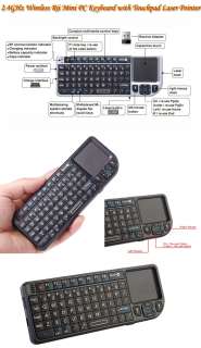 Rii Mini Wireless Keyboard with Touchpad Laser Pointer  