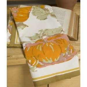  Pumpkin Orange Yellow Tea Towel (Set of 3)