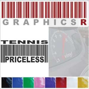   UPC Priceless Tennis Player Net Ball Racket A770   White Automotive