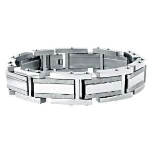  Mens Stainless Steel Thick , High Polished Bracelet with 
