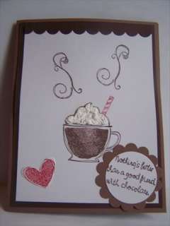 Stampin Up handmade greeting card Love you latte PY LOT  