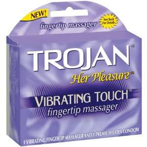  Trojan Her Pleasure Vibrating Touch Fintertip Massager 