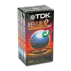  TDK Standard Grade VHS Video Tape CASSETTE,VHS,PREM,8HR 