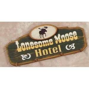  Lonesome Moose Hotel Vintage Wooden Hat Rack in Rustic 