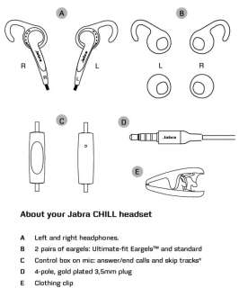    Jabra CHILL Corded Stereo Headset Cell Phones & Accessories