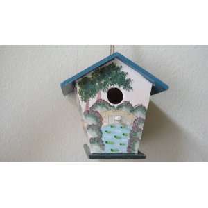    Garden Wood Hand Painted Decorative Birdhouse 